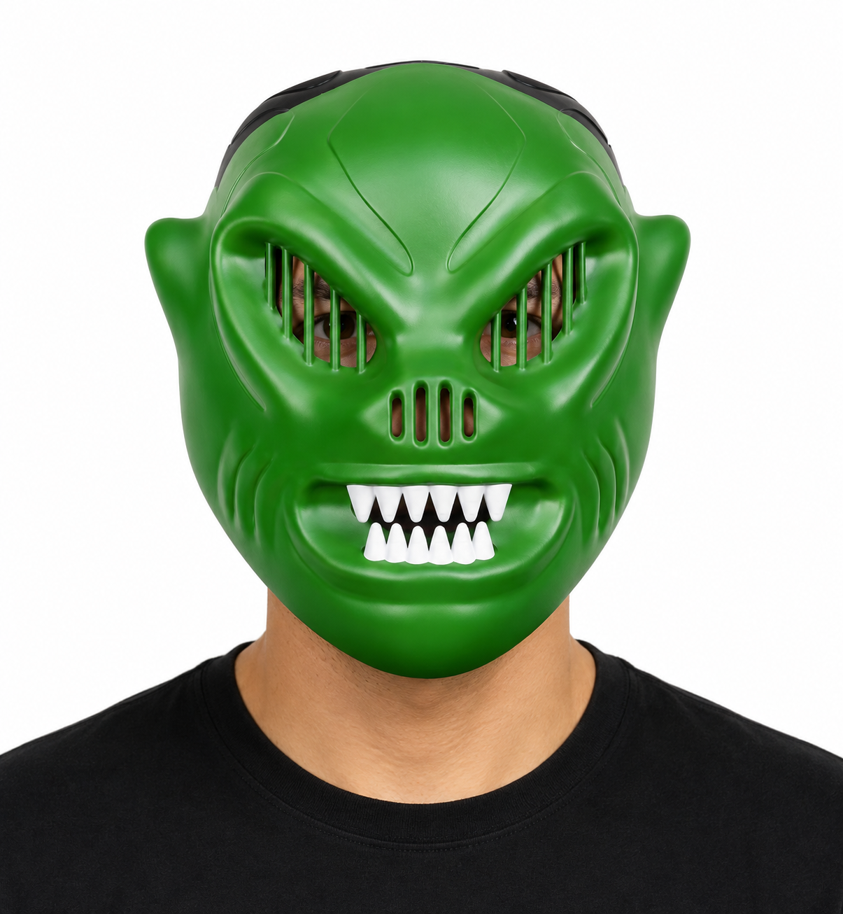 VORAX Creature Mask – Green & Black 3D Printed Costume Mask
