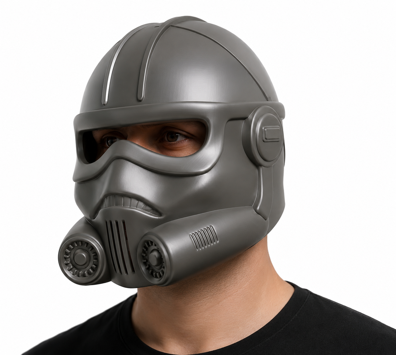 Vantor Tactical Sci-Fi Mask – Dark Gray 3D Printed Costume Mask