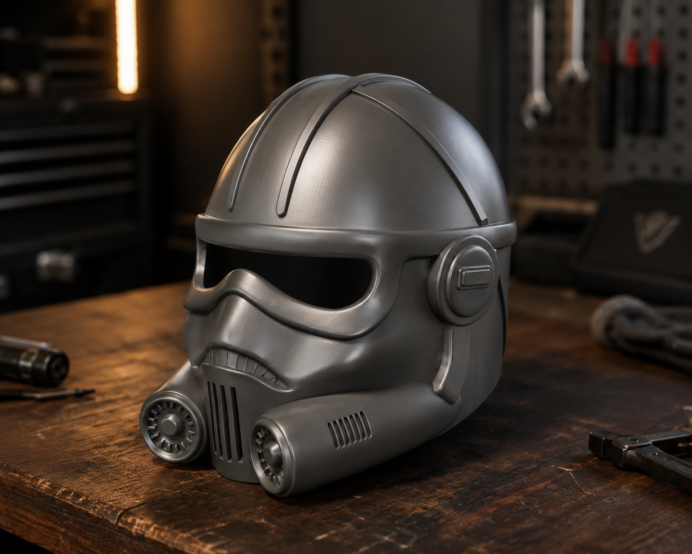 Vantor Tactical Sci-Fi Mask – Dark Gray 3D Printed Costume Mask