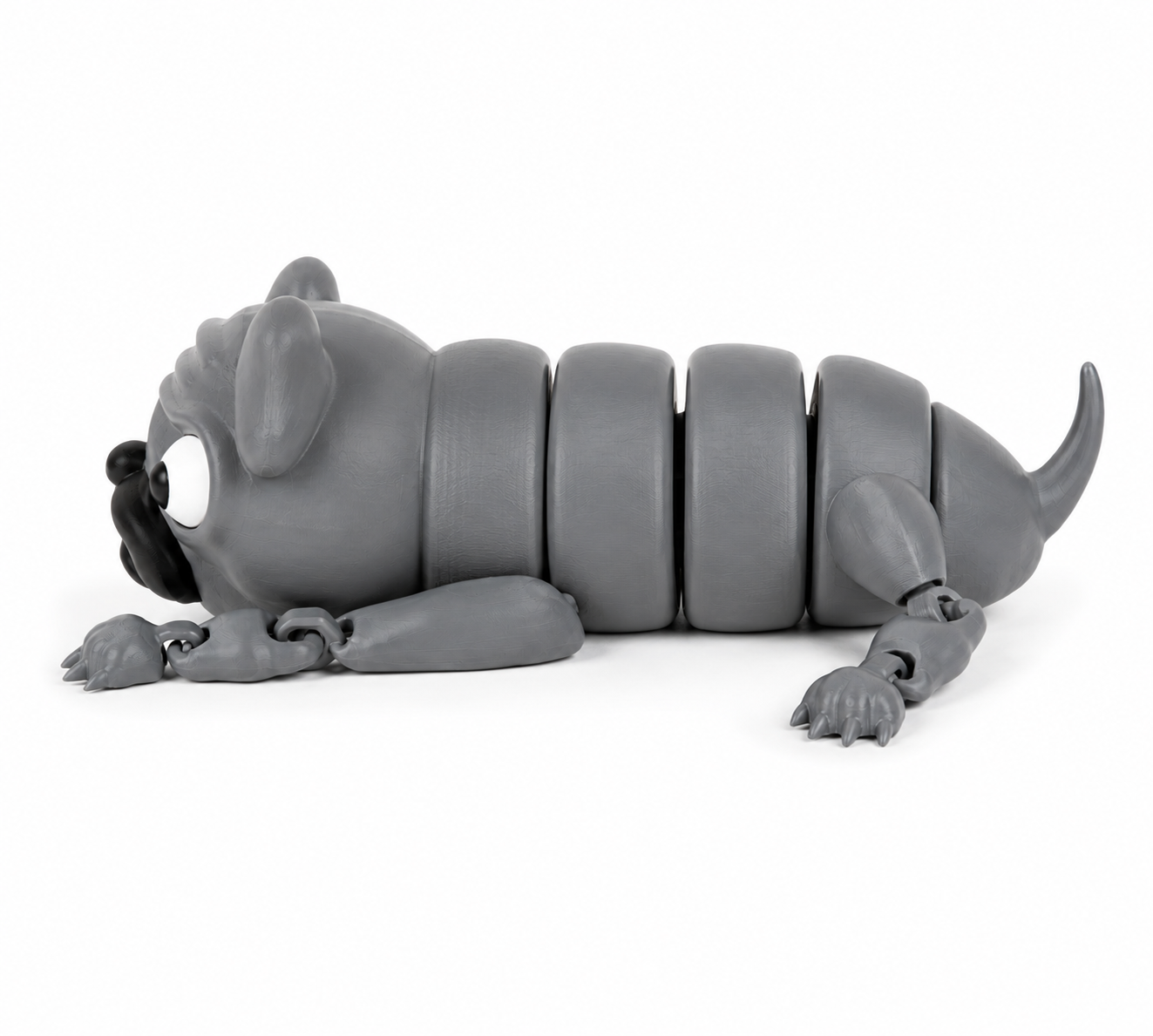 Flexi Pug Articulated Dog – 3D Printed Flexible Puppy Toy