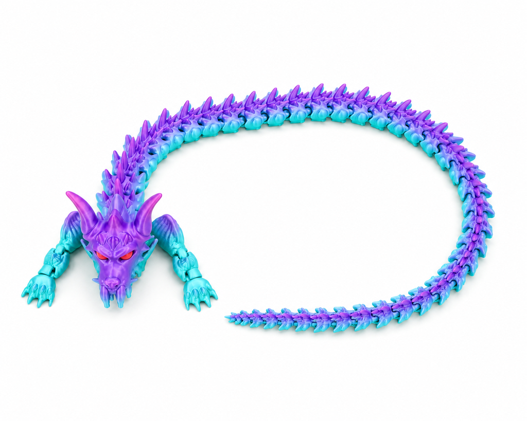 Abyss Dragon Flexi – Fully Articulated 3D Printed Dragon