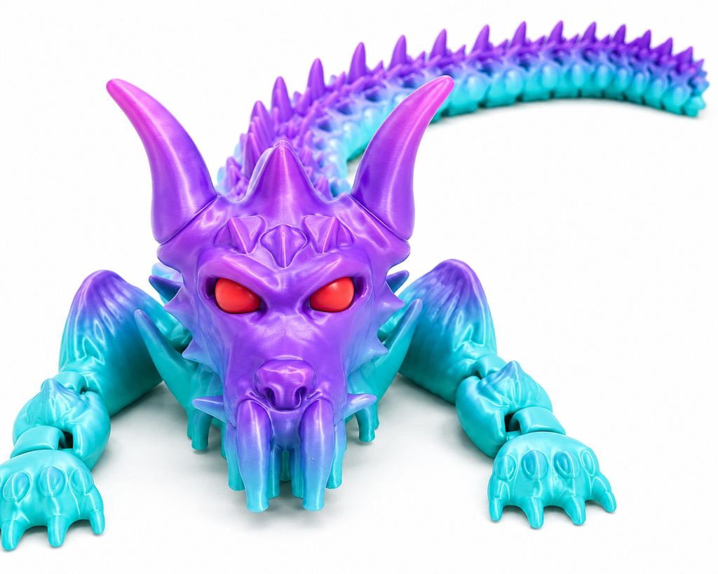 Abyss Dragon Flexi – Fully Articulated 3D Printed Dragon