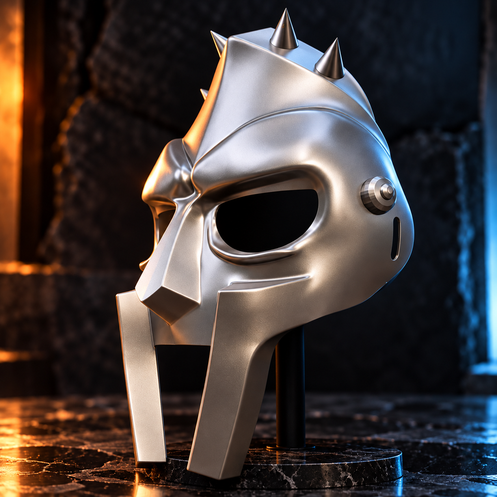 AERON Spartan Face Mask – Futuristic Warrior 3D Printed Costume Mask