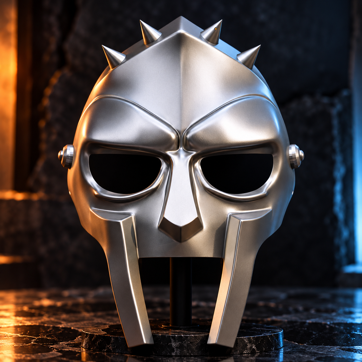 AERON Spartan Face Mask – Futuristic Warrior 3D Printed Costume Mask